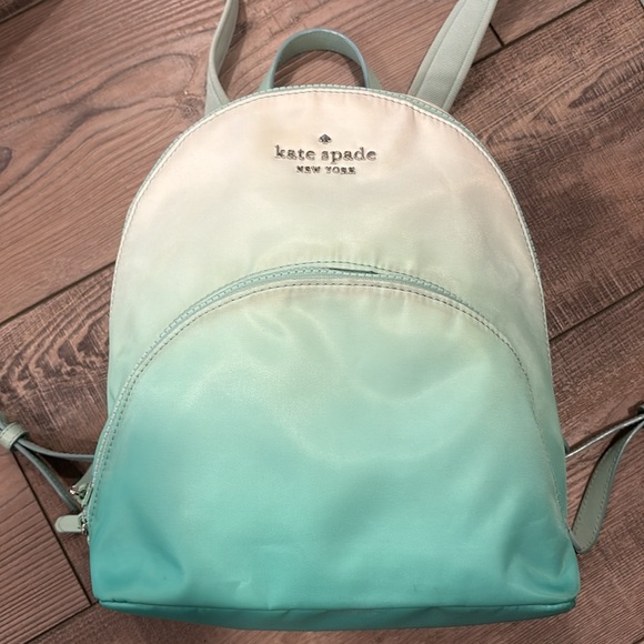 Kate Spade Karissa Nylon Small Backpack Fiji Green Ombré - Picture 11 of 15